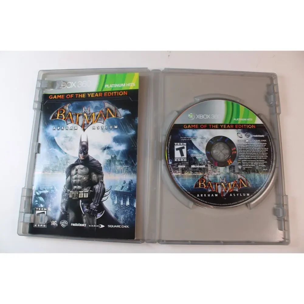 Batman: Arkham Asylum Game of the Year Edition (Xbox 360) Complete Tested